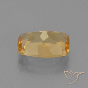 Citrine Gemstone in 10.7 x 7.6 mm Size for Sale, Citrine Stone in Medium-Dark Golden Color