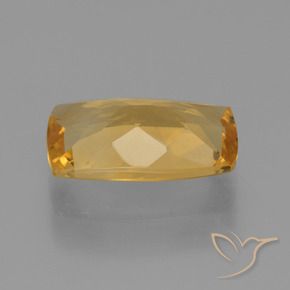 Citrine Gemstone in 13.5 x 8.4 mm Size for Sale, Citrine Stone in Medium-Dark Golden Color
