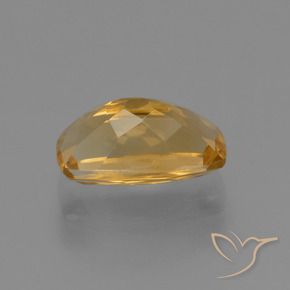Citrine Gemstone in 11.8 x 6.8 mm Size for Sale, Citrine Stone in Deep Golden Orange Color