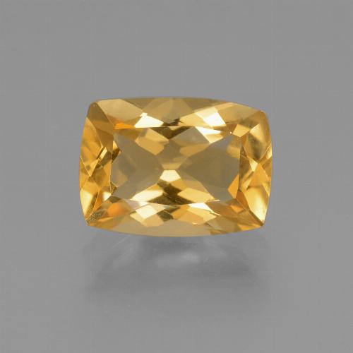 Deep Golden Orange Цитрин Камень - 3.2ct Огранка Подушечка (ID: 453800)
