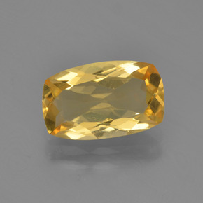 Medium Golden Цитрин Камень - 2ct Огранка Подушечка (ID: 453809)