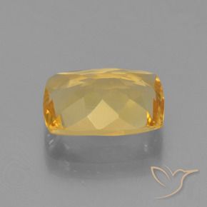 Citrine Gemstone in 10.5 x 7.9 mm Size for Sale, Citrine Stone in Deep Golden Orange Color