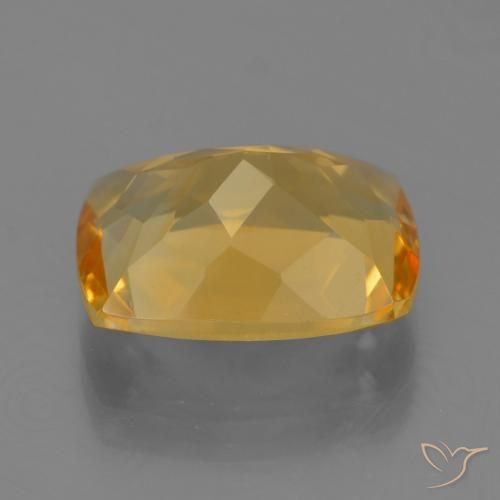 Citrine Gemstone in 12.1 x 9 mm Size for Sale, Citrine Stone in Dark Golden Color