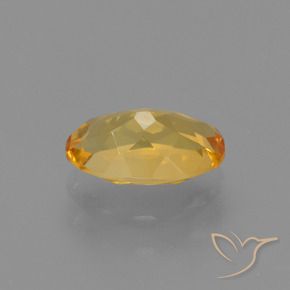 Citrine Gemstone in 11.1 x 7.5 mm Size for Sale, Citrine Stone in Deep Orange-Gold Color