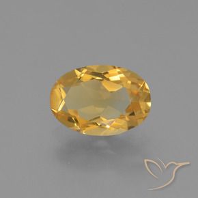 2.09 ct Golden Citrine Stone, Natural Citrine in Oval Facet Shape for Sale