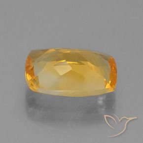 Citrine Gemstone in 11.5 x 8.3 mm Size for Sale, Citrine Stone in Dark Orange-Gold Color