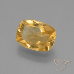 1.94 ct Golden Citrine Stone, Natural Citrine in Cushion-Cut Shape for Sale