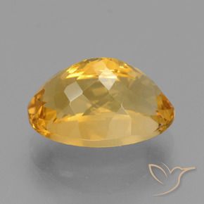 Citrine Gemstone in 13 x 9 mm (calibrated) Size for Sale, Citrine Stone in Orange-Gold Color
