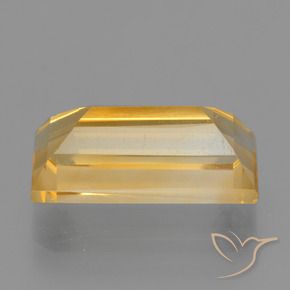 Citrine Gemstone in 13.9 x 7.1 mm Size for Sale, Citrine Stone in Medium-Dark Golden Color