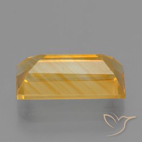 Citrine Gemstone in 14 x 7.1 mm Size for Sale, Citrine Stone in Orange-Gold Color