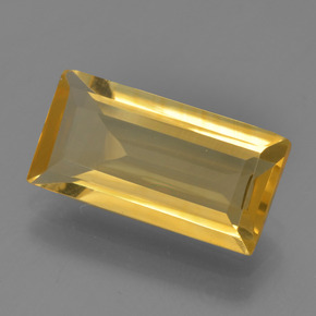 Medium Golden Citrine Gem - 3.4ct Baguette Facet (ID: 455144)