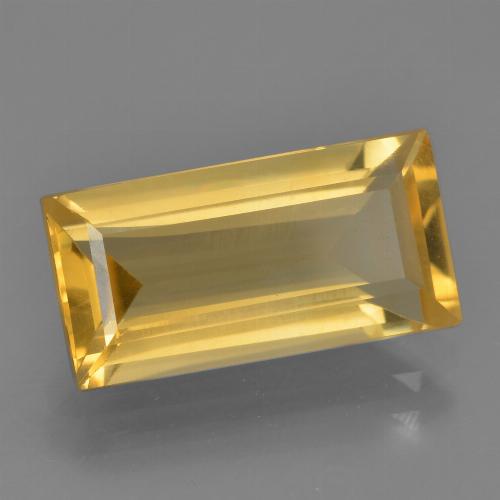 Citrine Baquette en damier des États-Unis 4,04 ct, dimension 14,1 x 7,2mm, pureté vvs-vs, pierre gemme naturelle Non traité, 1 pièce de citrine de couleur Orange doré profond, dureté Mohs de 7 convient aux bijoux de tous les jours, pierre de sagesse, Pierre précieuse de l'année du coq, Photo A