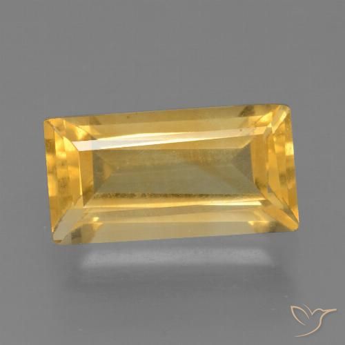 1.78ct Natural Gold Citrine, Baguette, VS