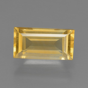 Medium Gold Citrine Gem - 1.8ct Baguette Facet (ID: 455265)
