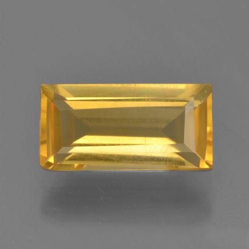 Medium Gold Цитрин Камень - 1.5ct Фасетная Огранка Багет (ID: 455388)