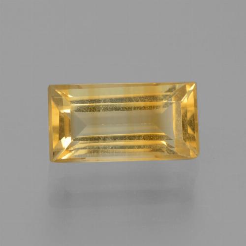 Medium Gold Citrine Gem - 1.7ct Baguette Facet (ID: 455695)
