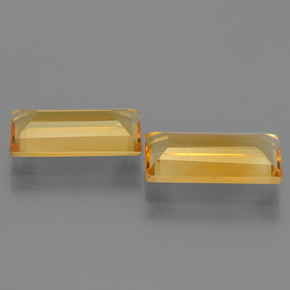 Citrine Gemstones in 11.8 x 5.9 mm Size for Sale, Citrine Stones in Yellow Golden Color