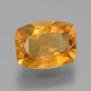 1.94 ct Golden Citrine Stone, Natural Citrine in Cushion-Cut Shape for Sale