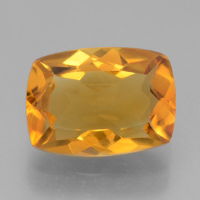 Naranja oscuro Citrina Gema - 1.7ct Corte en Forma Cojín (ID: 456117)