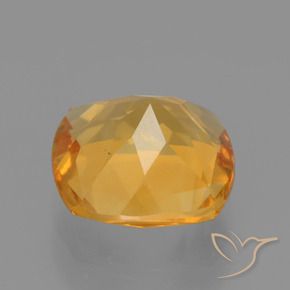 Citrine Gemstone in 8 x 8 mm (calibrated) Size for Sale, Citrine Stone in Deep Golden Orange Color