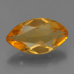 Dark Orange Citrin Edelstein - 1.8ct Marquiseschliff (ID: 456292)