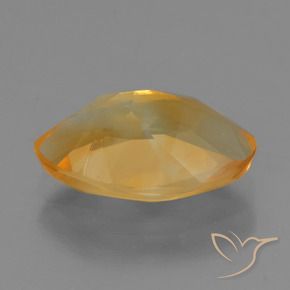 Citrine Gemstone in 11 x 7 mm Size for Sale, Citrine Stone in Deep Orange-Gold Color