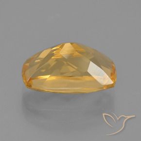 Citrine Gemstone in 12.1 x 7.1 mm Size for Sale, Citrine Stone in Deep Golden Orange Color