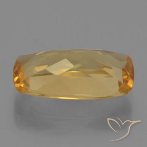 Citrine Gemstone in 13.4 x 7.6 mm Size for Sale, Citrine Stone in Medium-Dark Golden Color
