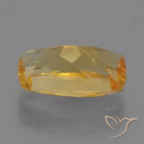 Citrine Gemstone in 12.2 x 7.4 mm Size for Sale, Citrine Stone in Deep Orange-Gold Color