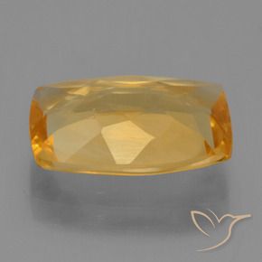 Citrine Gemstone in 12.6 x 8.2 mm Size for Sale, Citrine Stone in Dark Orange-Gold Color
