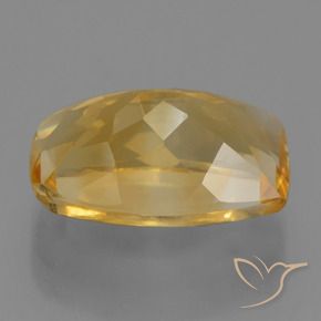 Citrine Gemstone in 12.9 x 8.2 mm Size for Sale, Citrine Stone in Medium-Dark Golden Color