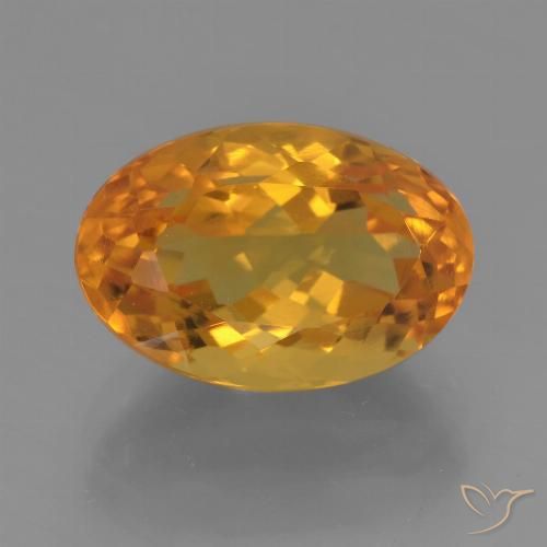 3.51ct Natural Gold Citrine, Oval, VVS-VS