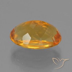 Citrine Gemstone in 11.5 x 7.7 mm Size for Sale, Citrine Stone in Gold Color