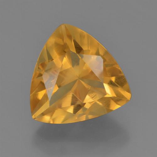 3.2ct Trillion Facet Yellow Golden Citrine Gem for sale 3.2ct Trillion Facet Yellow Golden Citrine Gem (ID: 456380)