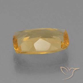 Citrine Gemstone in 11 x 7.6 mm Size for Sale, Citrine Stone in Medium-Dark Golden Color