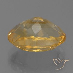 Citrine Gemstone in 11 x 9 mm (calibrated) Size for Sale, Citrine Stone in Medium-Light Golden Color