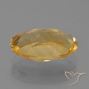 Citrine Gemstone in 12.4 x 8.5 mm Size for Sale, Citrine Stone in Dark Golden Color