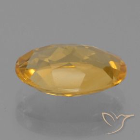 Citrine Gemstone in 11.5 x 8.1 mm Size for Sale, Citrine Stone in Dark Orange-Gold Color