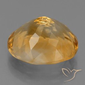 Citrine Gemstone in 13 x 11 mm (calibrated) Size for Sale, Citrine Stone in Medium Orange Color