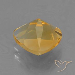 Citrine Gemstone in 9 x 8.6 mm Size for Sale, Citrine Stone in Deep Golden Orange Color