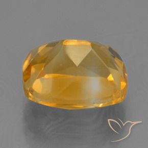 Citrine Gemstone in 9.5 x 7.8 mm Size for Sale, Citrine Stone in Deep Orange-Gold Color