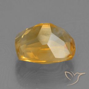 Citrine Gemstone in 9.5 x 7.8 mm Size for Sale, Citrine Stone in Dark Orange-Gold Color