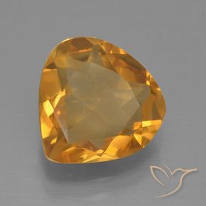 2.20 ct Golden Citrine Stone, Natural Citrine in Pear Facet Shape for Sale