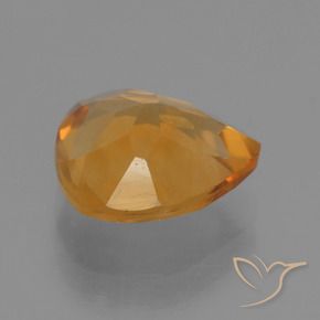 Citrine Gemstone in 9.3 x 9.4 mm Size for Sale, Citrine Stone in Deep Orange-Gold Color
