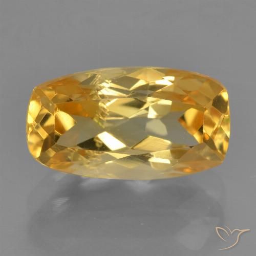 2.54ct Natural Golden Orange Citrine, Cushion, VS