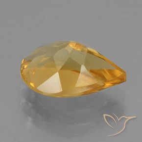 Citrine Gemstone in 10.8 x 7.5 mm Size for Sale, Citrine Stone in Medium-Light Orange-Gold Color