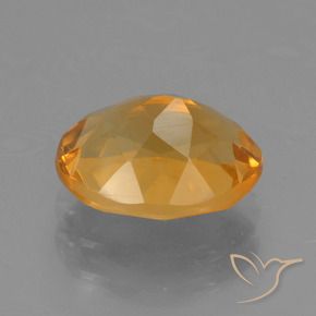 Citrine Gemstone in 9.4 x 7.2 mm Size for Sale, Citrine Stone in Deep Orange-Gold Color