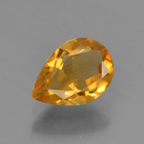 0.8ct Pear Facet Yellow Golden Citrine Gem for sale 0.8ct Pear Facet Yellow Golden Citrine Gem (ID: 456597)