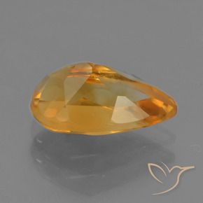 Citrine Gemstone in 10.4 x 6.3 mm Size for Sale, Citrine Stone in Dark Orange Color
