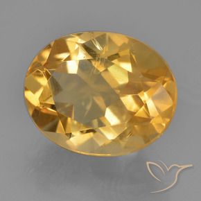 4.71 ct Golden Citrine Stone, Natural Citrine in Oval Facet Shape for Sale